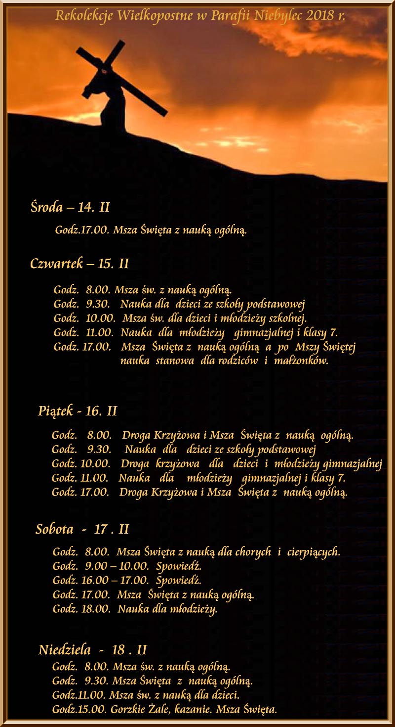 rekolekcje 2018 2