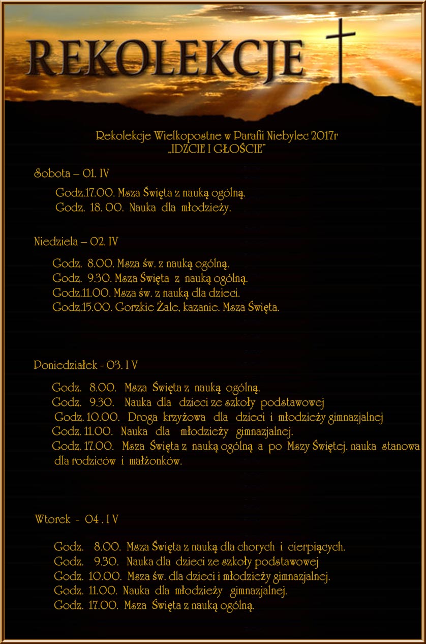 rekolekcje 2017